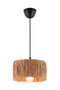 Opviq Lámpara de Techo Viola Metal y Rafia Natural 55 cm